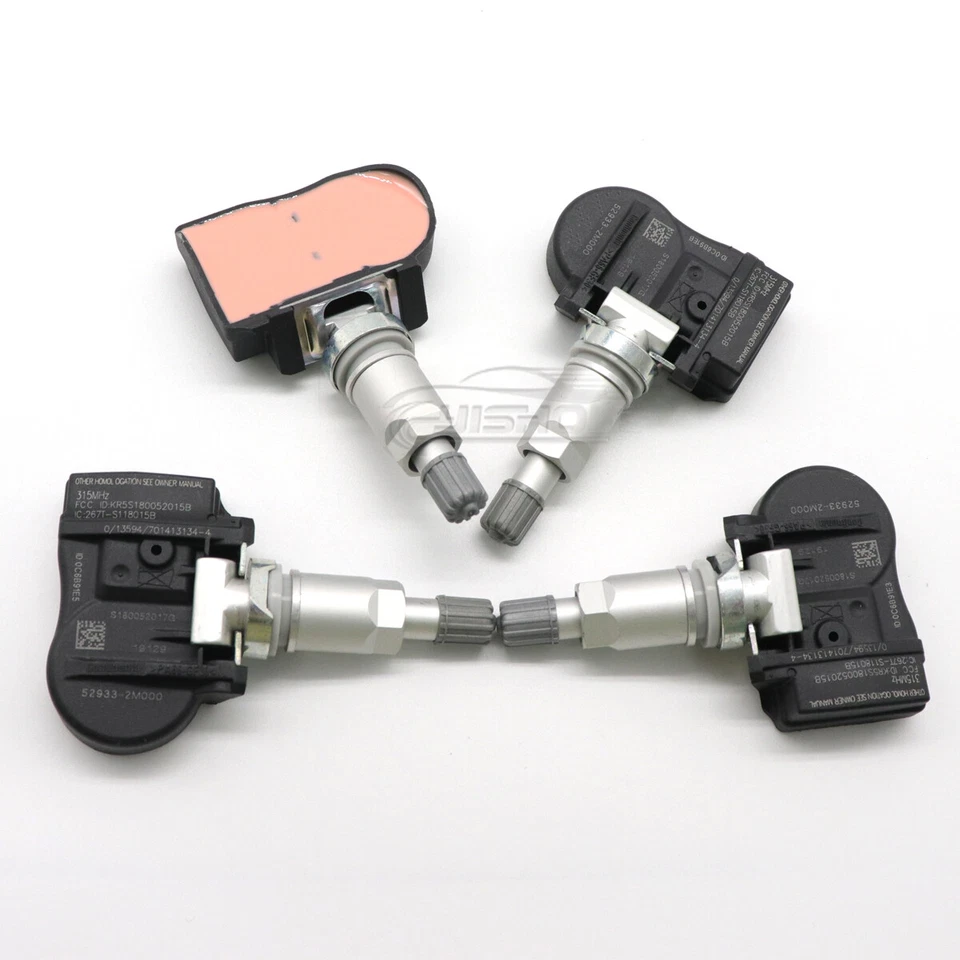 Sensor de presión de neumáticos 4 piezas 52933-2M000 TPMS para Kia Optima Hyundai Accent Sonata Foto 3 de 4