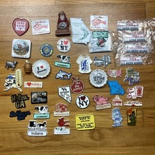 43 Vinatge Fridge Magnet Lot US Travel Landmarks Tourist Attractions Mixed Lot