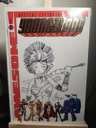 Awesome Comics Youngblood 1 ( Set Of 4) + Holiday Gold 1 + Exclusive Gold 1 . - Picture 19 of 24