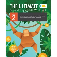 The IXL Ultimate 2nd Grade Math Workbook, Activity Book for Kids Ages 7-8 Co...