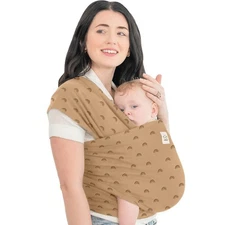 Keababies Baby Wrap Carrier (Trendy Black) 7-35 lbs/0-36 mos SHIPS FROM THE US