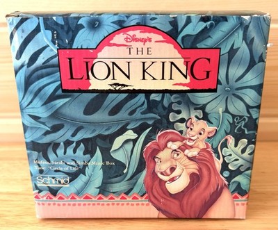 Vintage 1994 Schmid Disney Lion King Music Box Circle of Life w Box