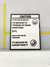 Funny Novelty Place Signs, Something Evil