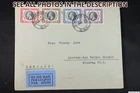NobleSpirit 1935 South West Africa #121-124 FDC to Germany Hotel Brumme Label