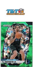 P.J. Washington Jr. 2024-25 Panini Prizm Green Ice #174 Dallas Mavericks 28a