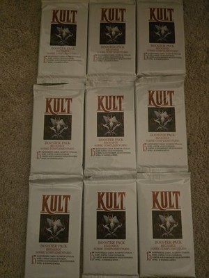 KULT NEW Booster Packs x9 Collectible Trading Card Game TCG CCG Cult 1995 FRENCH