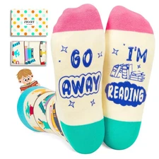 Reading Writing Socks Adults Book Gifts Men Women Writers Authors