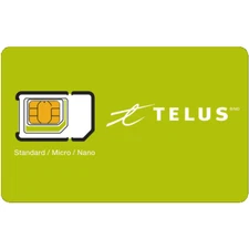LOT of 100 Telus Multi Sim Card (Standard Micro Nano)  3G 4G LTE Canada Prepaid