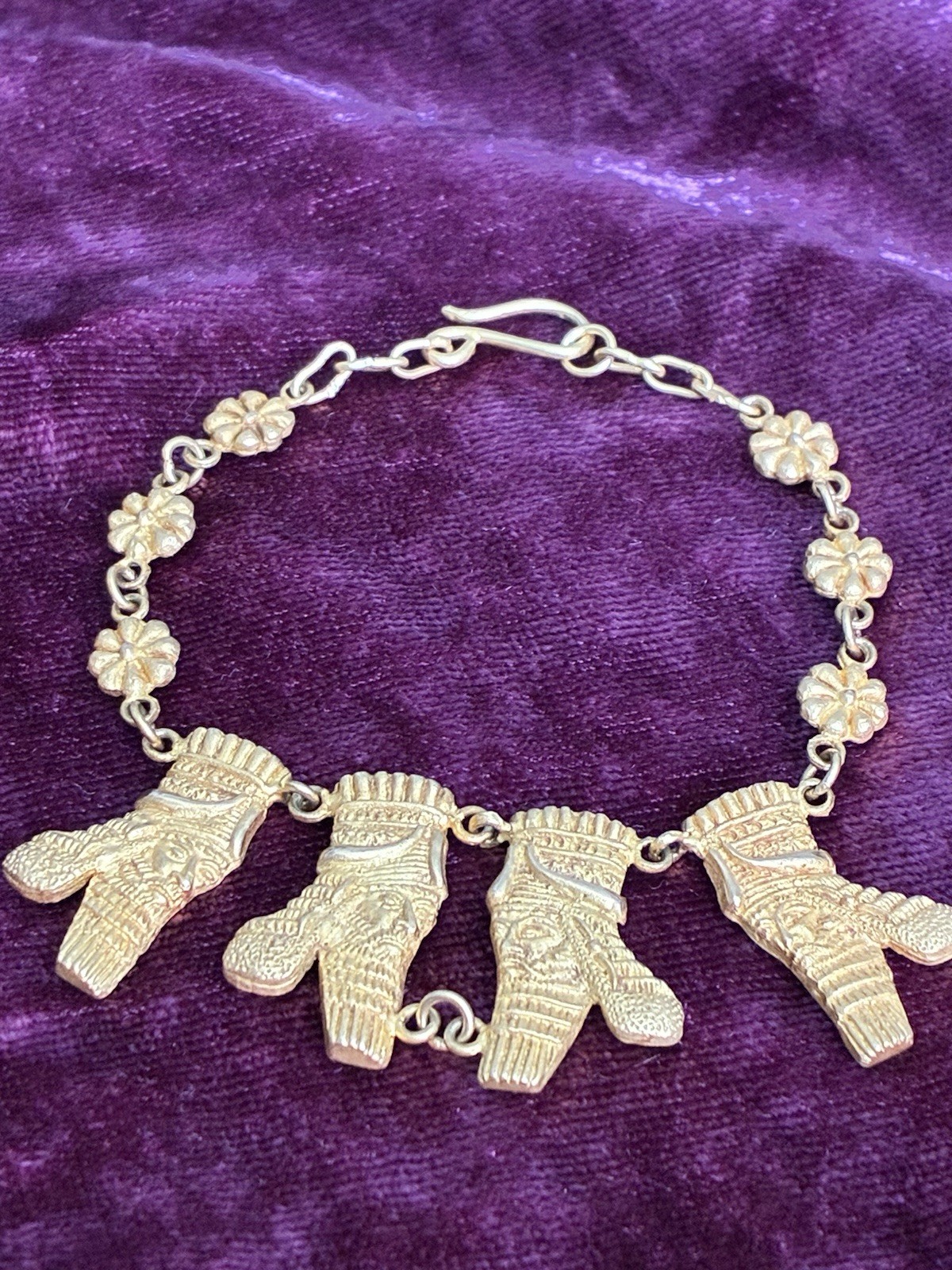 18K Solid Gold Authentic Ancient King Bracelet 7.… - image 10