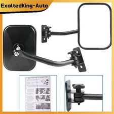 Quick Release Door Side Mirrors Adjustable Replacement For Jeep Wrangler 1997-18 Quick Release Door Side Mirrors Adjustable Replacement For Jeep Wrangler 1997-18