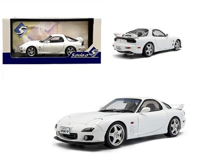 1999 Mazda RX7 FD3RS Pure White Diecast 1:18 Scale Model By Solido S1810607-7B