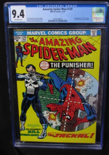 AMAZING SPIDER MAN 129 1ST PUNISHER CGC 9.4 UNPRESSED 1-DAY AUCTION