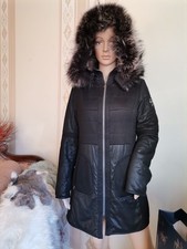 EDLER Sportalm Daunenmantel MANTEL ECHTFELL Fell 36 S Turbulence m Kap+PELZ Coat