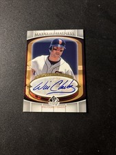 2004 SP Legendary Cuts Will Clark Marks of Greatness Auto Giants 13/50 Gold