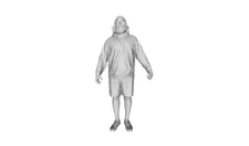 Printle C Homme 216- Homeless Man Hobo Bum Druggie Figure for Dioramas Train Set