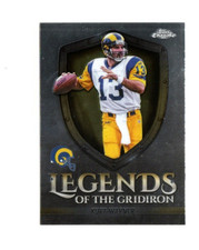 2025 Topps Chrome Football Kurt Warner LEGENDS OF THE GRIDIRON LOG-1