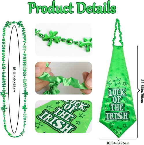 Heliltd 4pcs St. Patrick's Day Party Outfit Set Women St Day... - Picture 4 of 6