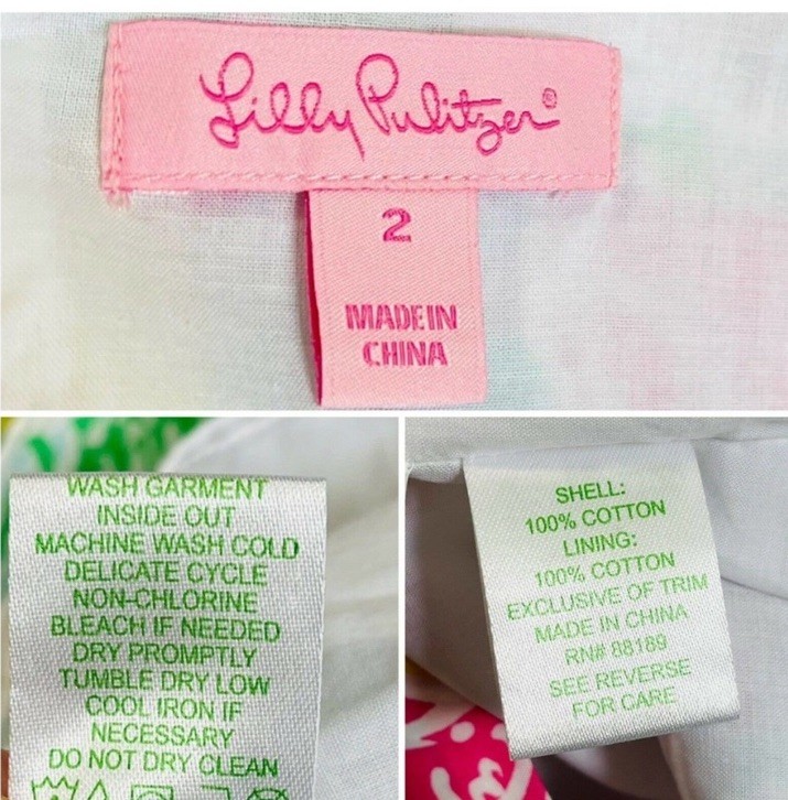 Lilly Pulitzer Multi State Patch Patchwork Delia … - image 9