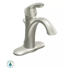 Moen 6400BN Single Handle Single Hole Bathroom Faucet from the Eva Collection