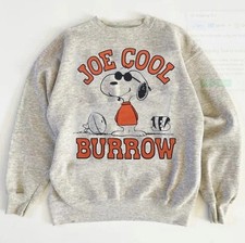 Bengals Joe Cool Burrow Graphic Ash Color Unisex Crewneck Sweatshirt