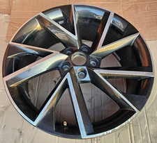 1x Alufelge 19 Zoll 8.0" 5x112 45ET Schwarz Skoda Kodiaq Rim Wheel