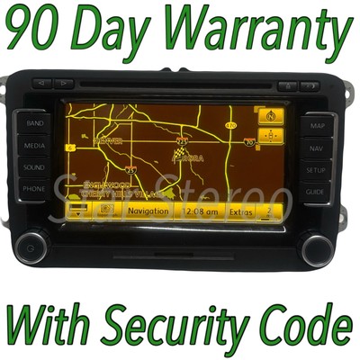 VOLKSWAGEN RNS-510 GPS NAVIGATION RADIO HEAD UNIT 3C0 035 684 C OEM VW146U