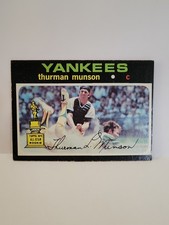Thurman Munson 1971 Topps - #5 Rookie Cup Baseball Card New York Yankees VG+- EX. rookie card picture