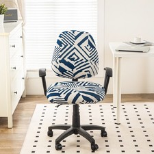 Printed Office Computer Chair Slipcovers Desk Chair Seat Covers Chair Protector