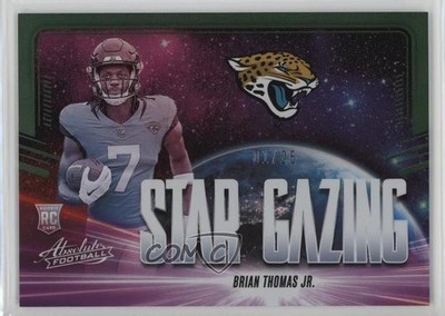 2024 Absolute Star Gazing Green Spectrum /25 Brian Thomas Jr Rookie RC 1oa8