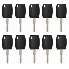 New Uncut Transponder key Replacement for Ford 4D63 80 bits Chip HU101 (10 Pack)