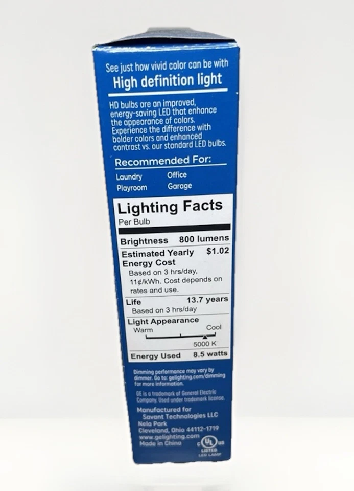 (2) GE Decorative 60-Watt 8.5w T10 Medium Base LED Daylight Dimmable 800 Lumens! - Image 2 of 4