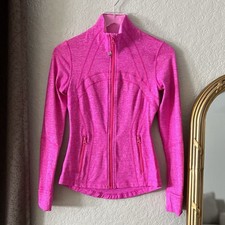 Lululemon Women  s Define Jacket Heathered Fuchsia Pink Size 4