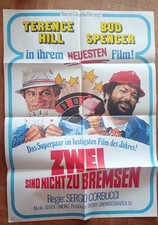 Filmplakat ZWEI SIND NICHT ZU BREMSEN A1 Kinoposter Bud Spencer Terence Hill