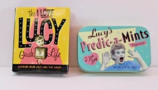 VTG Lucy's Predic-a-Mints Tin & Pocket Book The I Love Luch Guide to Life Lot/2