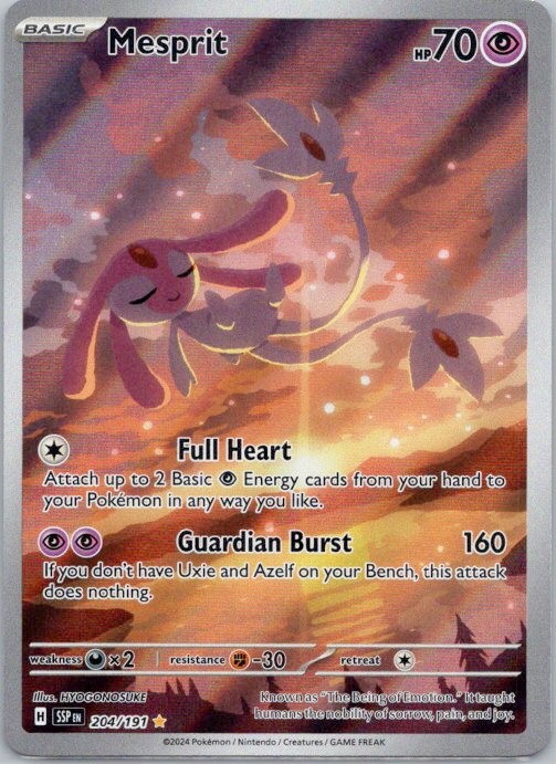 Mesprit 204/191 Illustration Rare SV08: Surging Sparks 2024 DMG