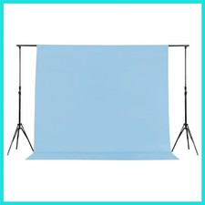 5X7FT Light Blue Backdrop Background for Photography,Polyester Backdrop Curta...