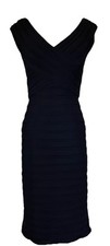 XSCAPE by Joanna Chen Women s Sleeveless Midi Dress Navy Blue Sz 4
