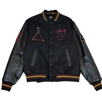 ジャケット・アウター STUSSY 40TH ANNIVERSARY VARSITY JACKET Stussy 40th Anniversary Varsity Jacket Black - L (Used)* | eBay