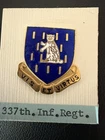 WW2 US Army Military 337th Infantry Regiment DI Distinctive Insignia Pin DUI