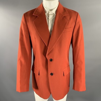 ACNE STUDIOS Größe 38 Rot Red Brick Polyester Baumwolle Revers Sakko Blazer