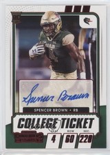 2021 Contenders Draft Picks College Game Ticket Red Spencer Brown #206 Auto 4al