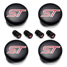 4PCS Car Wheel Center Cap 54mm/2.13in Compatible with st line Wheel Red logo
