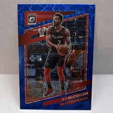 Panini Donruss Optic 2021-22 CJ McCollum #131 Trail Blazers NBA Blue Velocity