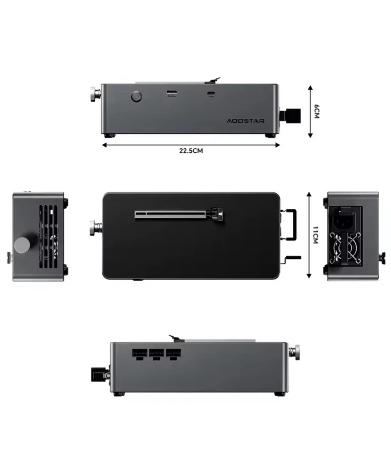 AOOSTAR AG02 eGPU Dock Portable eGPU with Oculink Port/USB4 - Image 2 of 4