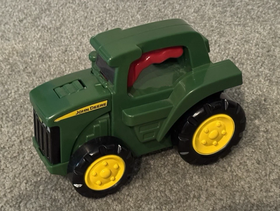 John Deere ~ Roll N Go Flashlight Tractor ~ With Light, Sound, & Pop-Up Hood - Image 2 of 4