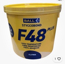 F Balls F48 Plus High Temperature Fiber-Reinforced LVT Vinyl Adhesive 5L