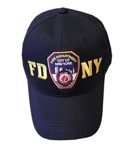 NYC FACTORY FDNY Baseball Hat Police Badge Fire Department Of New York City...