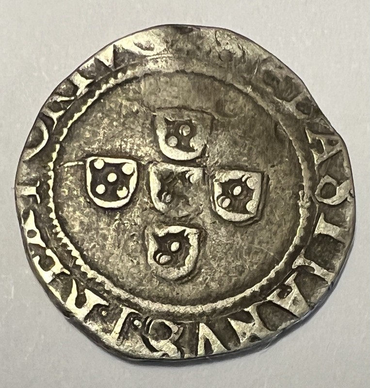 Portugal 🇵🇹 1/2 Tostão - 50 Reais 1557 D Sebastiao I Silver Lot 1451