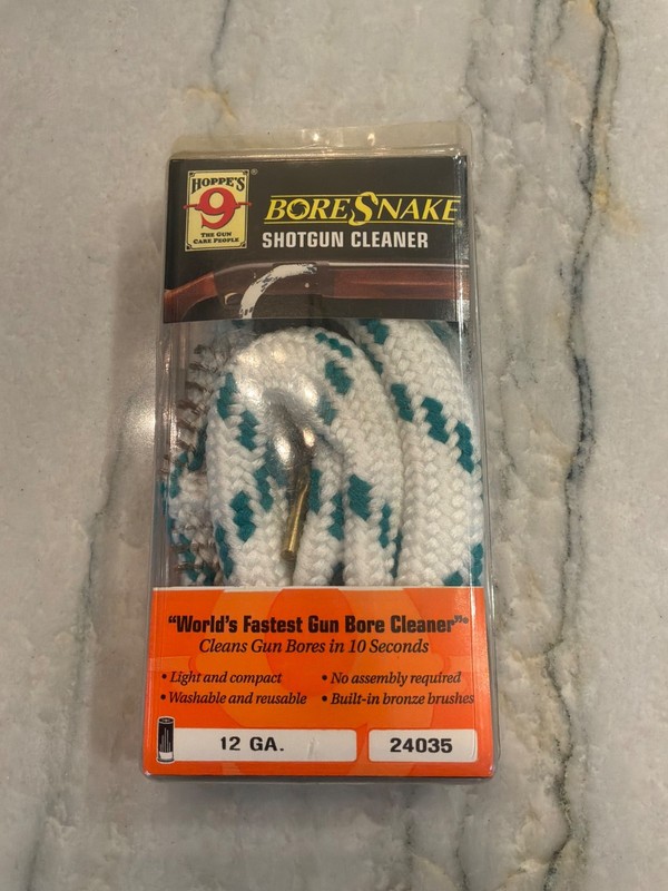 HOPPE'S BORE SNAKE 12GA Shotgun Cleaner Rope BoreSnake 12 GAUGE New