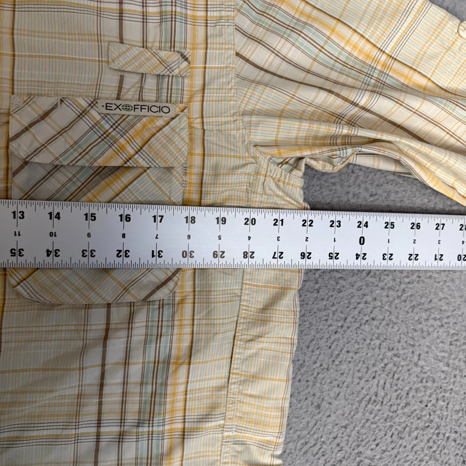 EXOFFICIO Shirt Mens Size Medium Plaid Long Sleeve Button Up - Image 3 of 4
